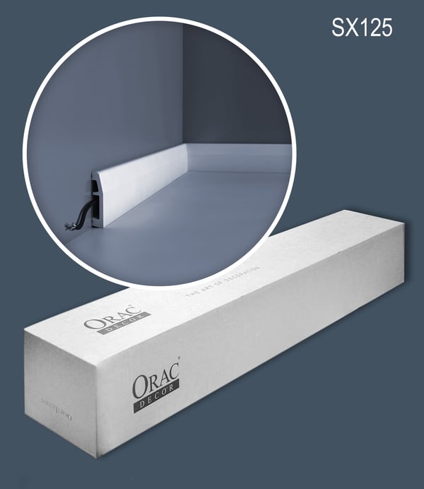 Jalkalistat Orac Decor AXXENT SX125-box 1 laatikko kanssa 36 listat 72 m