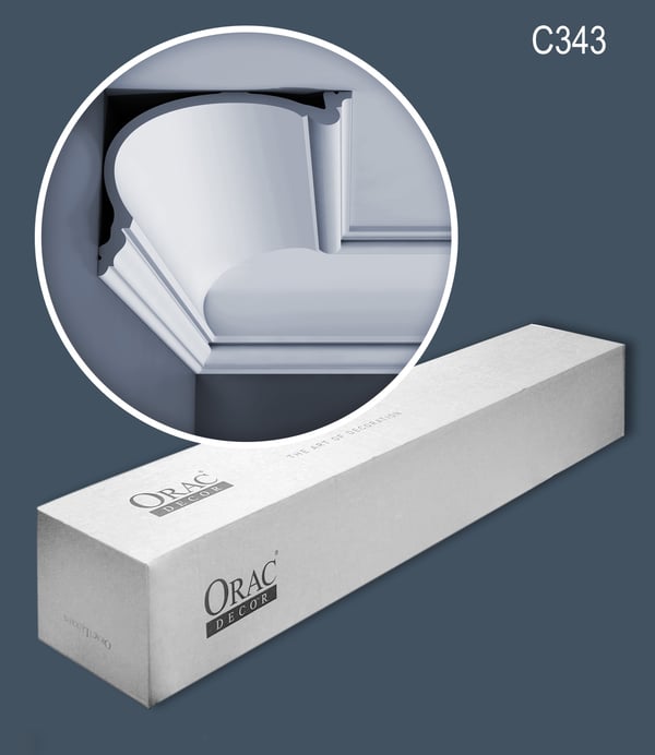 Kattolistat Orac Decor LUXXUS C343-box 1 laatikko kanssa 5 listat 10 m