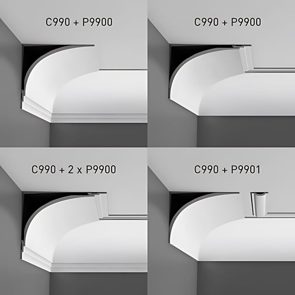 Kattolista Orac Decor LUXXUS C990 tyyli moderni