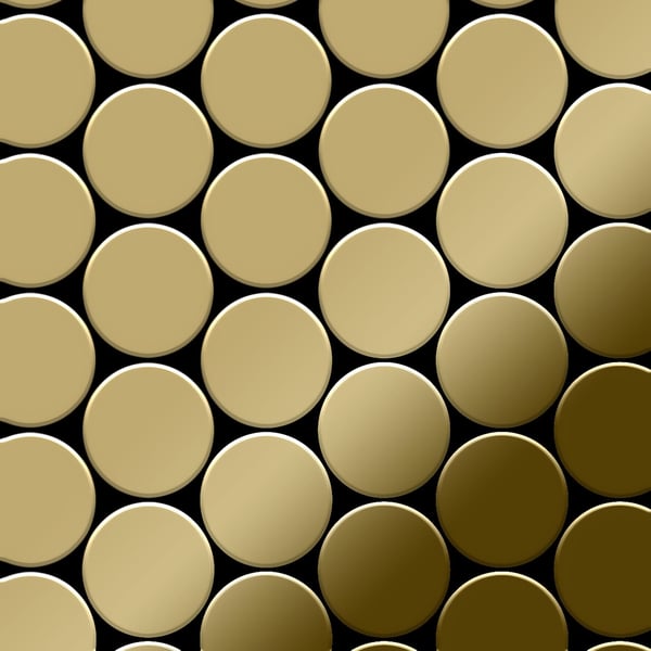 Metal mosaik Titanium ALLOY S-Honey-Ti-AB spejl poleret gylden 0,73 m2