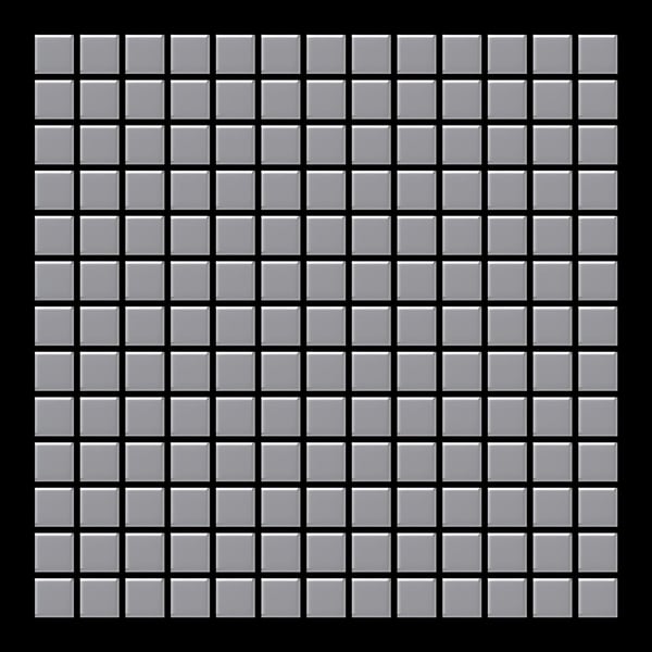 Metal mosaik Rustfrit stål ALLOY S-Honey-RS mat grå 1,04 m2