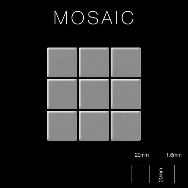 Metal mosaik Rustfrit stål ALLOY S-Honey-RS mat grå 1,04 m2