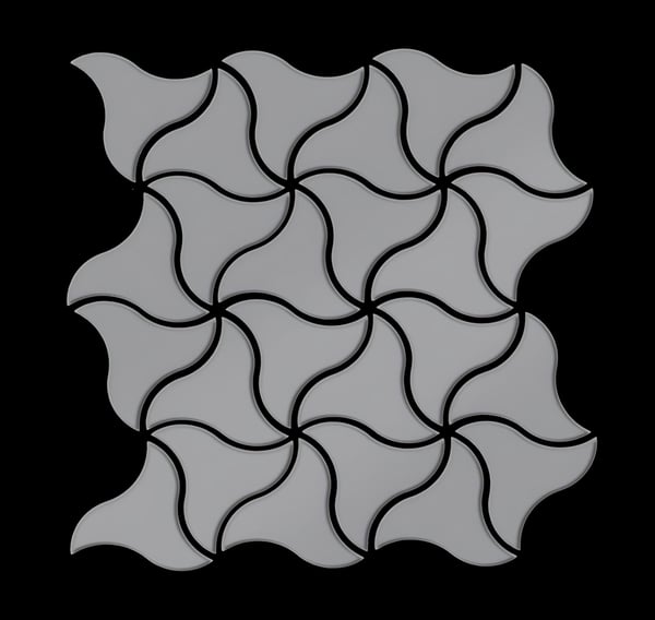 Metal mosaik Rustfrit stål ALLOY S-Infinit-S-S-M mat grå 0,67 m2