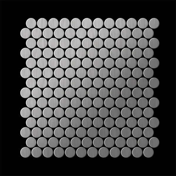 Metal mosaik Rustfrit stål ALLOY S-Karma-Ti-GB poleret grå 0,88 m2