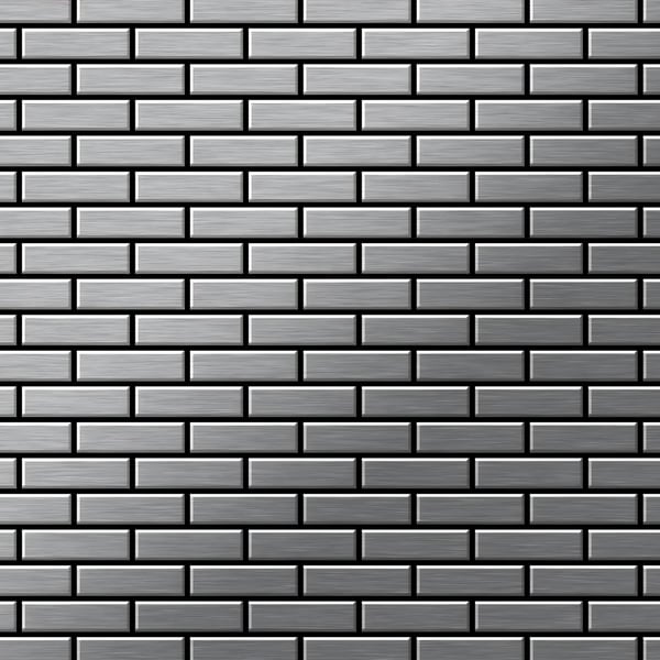 Metallmosaik rostfritt stål ALLOY S-Kink-Ti-AB borstad grå 0,88 m2
