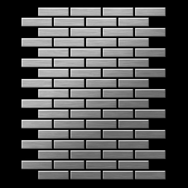 Metal mosaik Rustfrit stål ALLOY S-Kink-Ti-SB poleret grå 0,88 m2