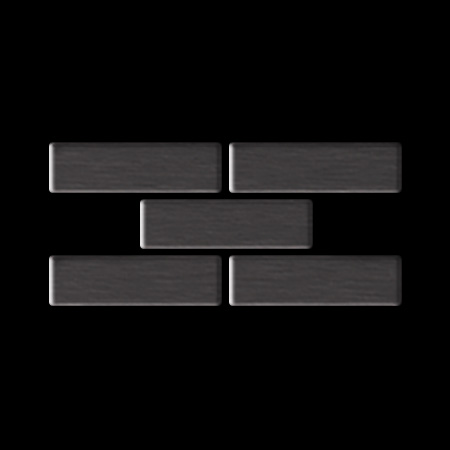 Metal mosaik Titanium ALLOY S-Kismet-S-S-B poleret grå 0,88 m2