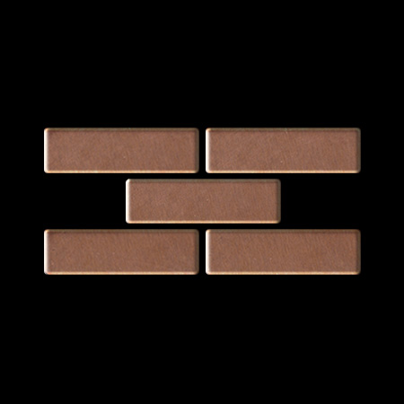 Metal mosaik Kobber ALLOY S-Kismet-S-S-MA rullende ark kobber 0,88 m2