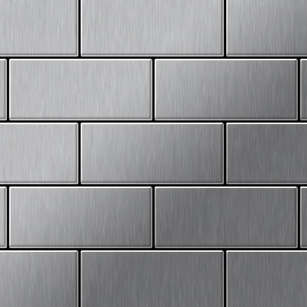 Metal mosaik Rustfrit stål ALLOY S-Kismet-CM poleret grå 0,58 m2