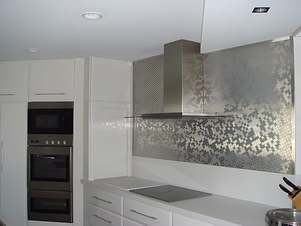 Metalli mosaiikki raakateräs ALLOY S-Linear-Ti-SM valssattu harmaa 0,88 m2