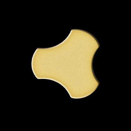 Metalli mosaiikki messinki ALLOY S-Medallion-CM valssattu kulta 0,75 m2