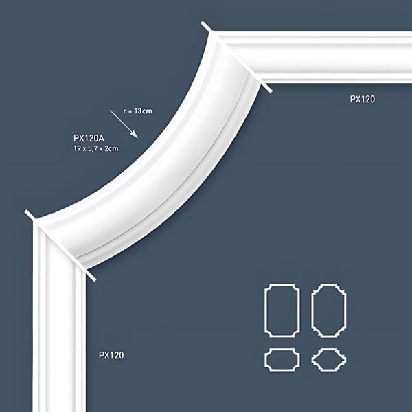 Peitelista Orac Decor AXXENT PX120 tyyli ajaton / klassinen