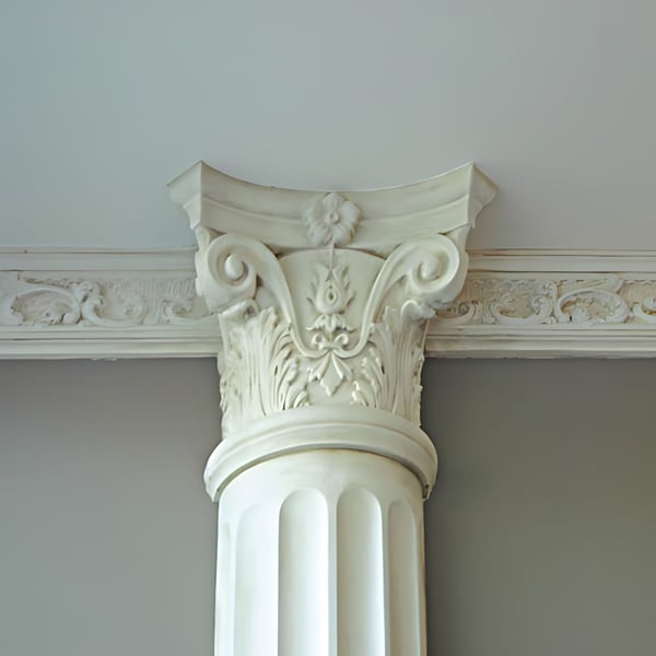 Halv Søjler kapitæl Orac Decor LUXXUS K1121 stil Corinthian