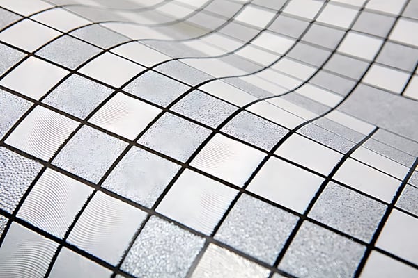 Tapet fliser mønster EDEM 1033-16 prægede metalliske højdepunkter farve sølv platin grå 5,33 m2