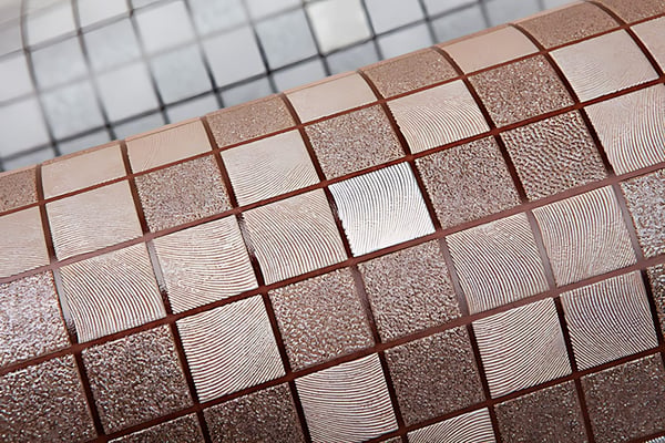 Tapet fliser mønster EDEM 1033-17 prægede metalliske højdepunkter farve brun beige sølv 5,33 m2