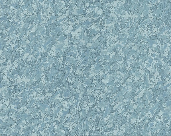 Non woven-tapet uni kulör EDEM 9076-29 präglad metallisk effekt färg blå turkos 10,65 m2