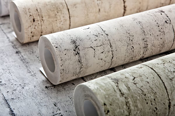 Ikke-vævet tapet træ imitation EDEM 81108BR07 lidt tekstureret mat farve fløde beige brun 5,33 m2