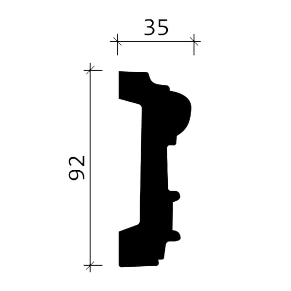 Peitelista Profhome 151382 tyyli Uus-empiretyyli