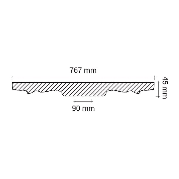 Stuk rosette Profhome 156029 stil Rokoko / Barok