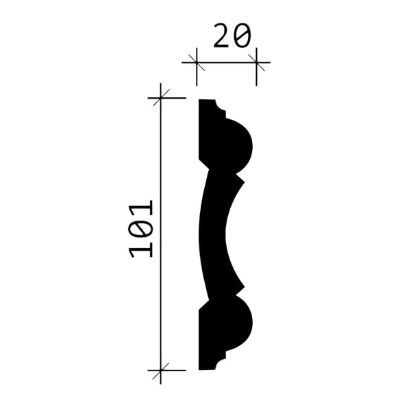 Peitelistat Profhome 151317-box 1 laatikko kanssa 8 listat 16 m