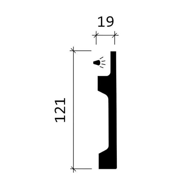 Peitelistat Profhome 151605-box 1 laatikko kanssa 12 listat 24 m