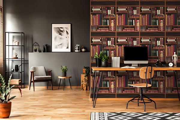 Ikke-vævet tapet designtapet EDEM 81155BR28 prægede mat farve brun smaragdgrøn vinrød grå blå 10,65 m2