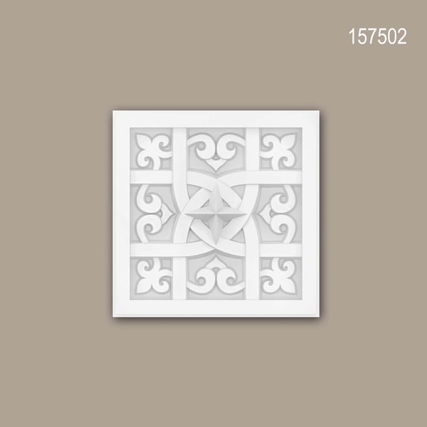 Takplatta Profhome 157502 Väggpanelering Dekorelement 3D väggpanel Takelement marockanskt vit 14,7 x 14,7 cm