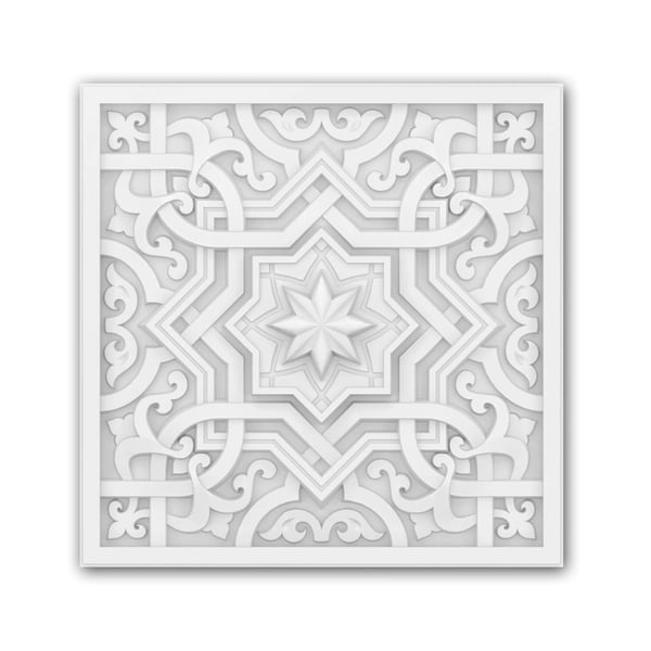 Kattopaneeli Profhome 157503 Seinäpanelointi Koriste elementti 3d seinäpaneeli Kattoelementti marokkolaisessa tyylissä valkoinen 29,2 x 29,2 cm Kattopaneeli Profhome 157503 Seinäpanelointi Koriste elementti 3d seinäpaneeli Kattoelementti marokkolaisessa tyylissä valkoinen 29,2 x 29,2 cm