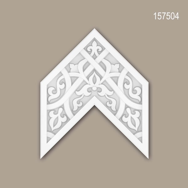 Takplatta Profhome 157504 Väggpanelering Dekorelement 3D väggpanel Takelement marockanskt vit 25 x 20,8 cm