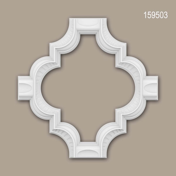 3D väggpanel Profhome 159503 Väggpanelering Dekorelement marockanskt vit 49,9 x 49,8 cm