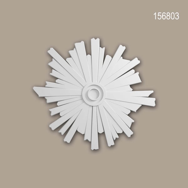 Roset Profhome 156803 Medaljon Zireelement art deco-stil hvid Ø 45 cm
