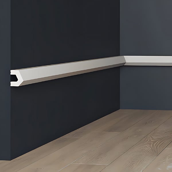 Vägglist Profhome 651808 Frislist Stucklist Dekorlist modern vit 2 m