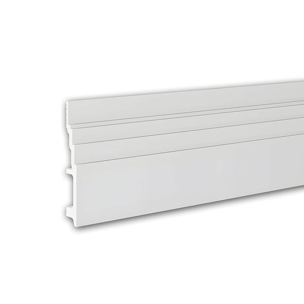Sokkelliste Profhome 653802 Fodliste Stukliste Prydliste moderne stil hvid 2 m Sokkelliste Profhome 653802 Fodliste Stukliste Prydliste moderne stil hvid 2 m