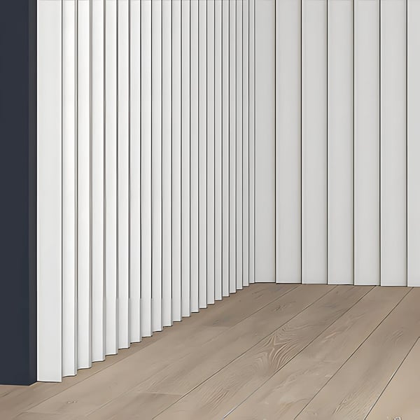 3D väggpanel Profhome 659801 Väggpanelering Akustikpanel Vägglist Frislist Stucklist Dekorlist modern vit 2 m
