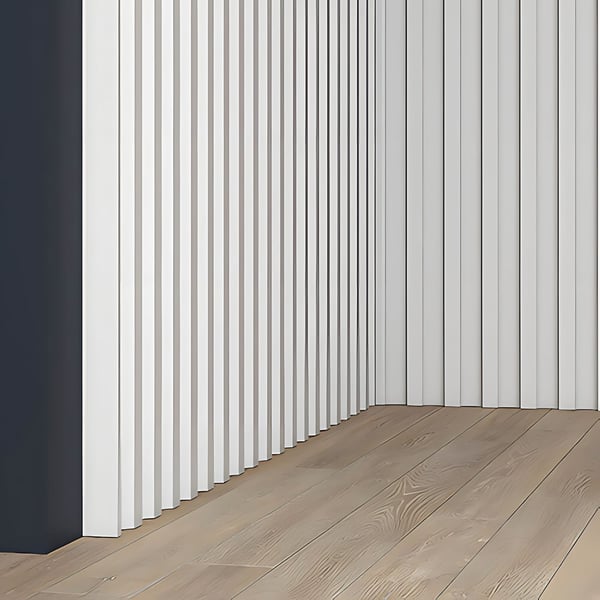 3D väggpanel Profhome 659802 Väggpanelering Akustikpanel Vägglist Frislist Stucklist Dekorlist modern vit 2 m