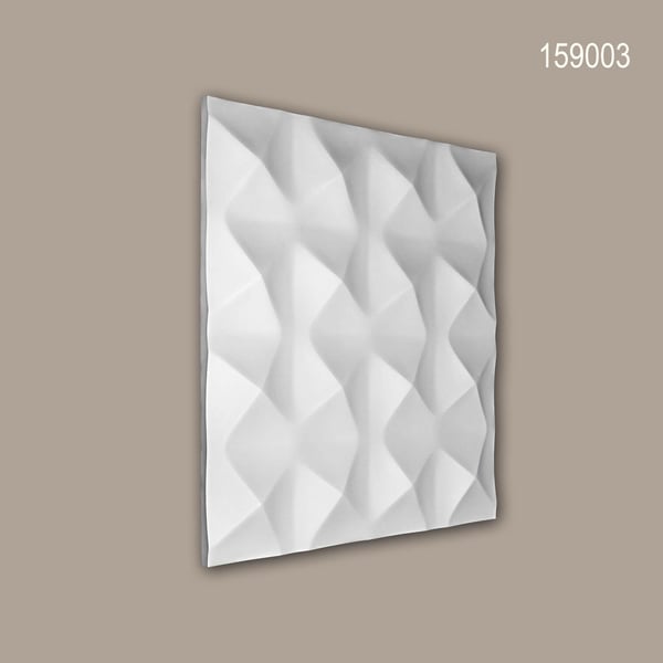 3D väggpanel Profhome 159003 Väggpanelering Akustikpanel modern vit 0,36 m2