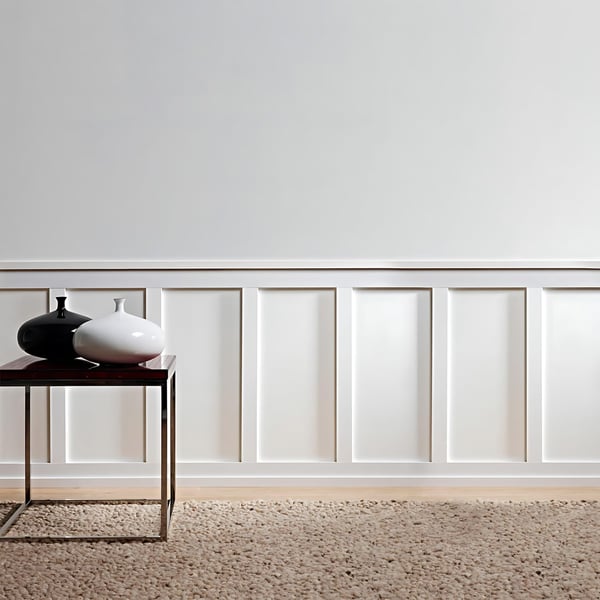 Sokkelilista Orac Decor SX162-RAL9003 SQUARE Jalkalista Ovilista Ikkunakehys Friisilista Stukkolista Seinälista Koristelista valkoinen 2 m