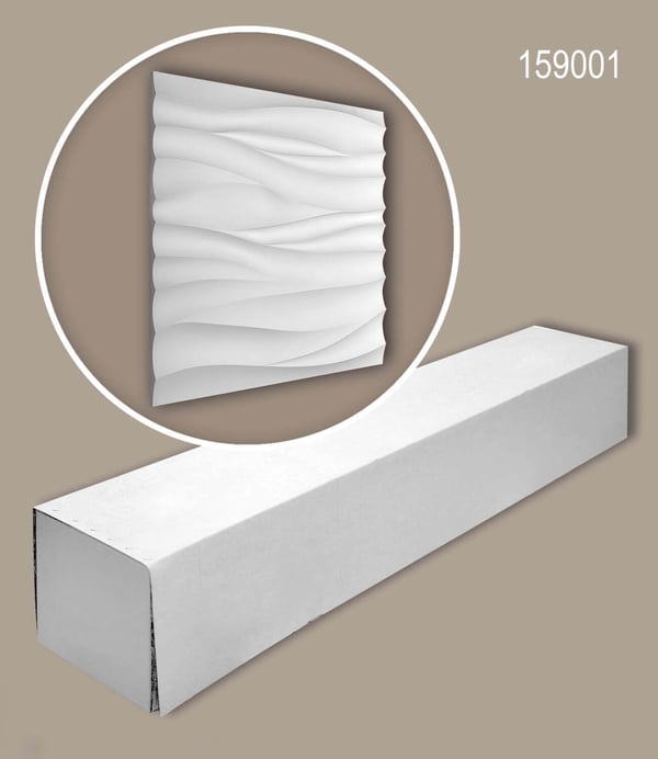 Profhome 159001-box 1 låda innehåller 4 paneler 3D väggpanel Väggpanelering modern | 1,44 m2