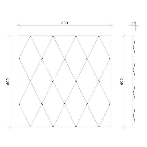 Profhome 159004-box 1 låda innehåller 4 paneler 3D väggpanel Väggpanelering modern | 1,44 m2