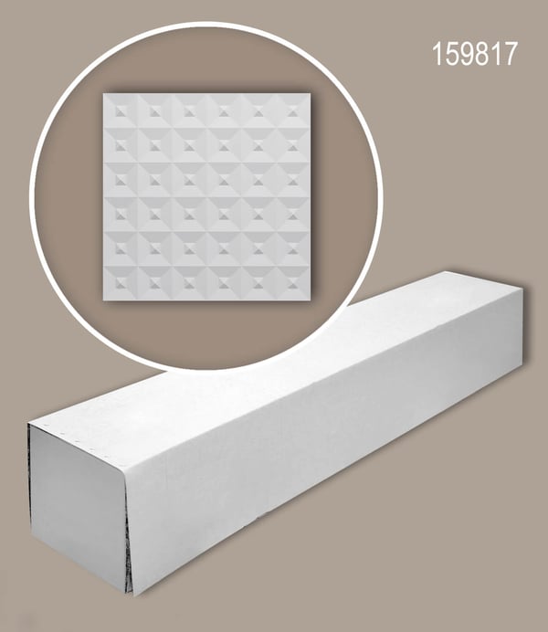 Profhome 159817-box 1 låda innehåller 6 paneler 3D väggpanel Väggpanelering Art déco | 1,5 m2