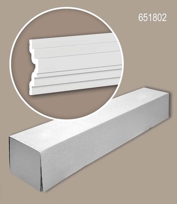 Profhome 651802-box 1 laatikko kanssa 24 listat Peitelista Friisilista modernissa tyylissä | 48 m