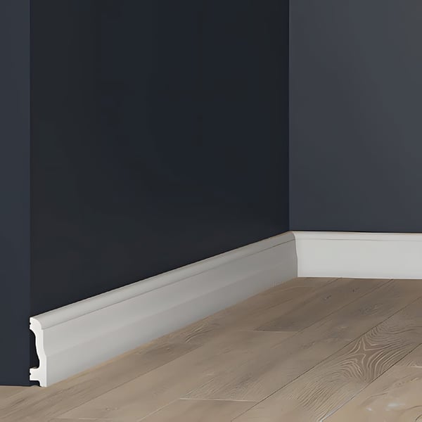 Profhome 653801-box 1 laatikko kanssa 18 listat Sokkelilista Jalkalista ajattomassa tai klassisessa tyylissä | 36 m