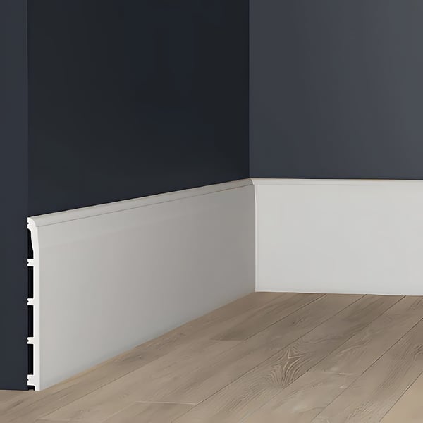 Profhome 653805-box 1 laatikko kanssa 6 listat Sokkelilista Jalkalista ajattomassa tai klassisessa tyylissä | 12 m