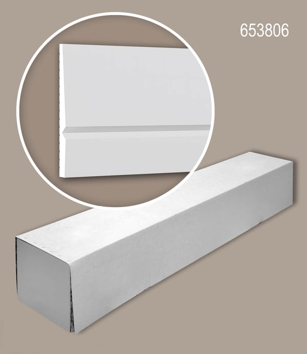 Profhome 653806-box 1 laatikko kanssa 10 listat Sokkelilista Jalkalista modernissa tyylissä | 20 m