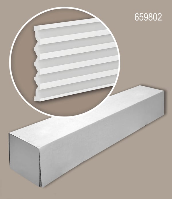 Profhome 659802-box 1 laatikko kanssa 3 listat 3d seinäpaneeli Seinäpanelointi modernissa tyylissä | 6 m