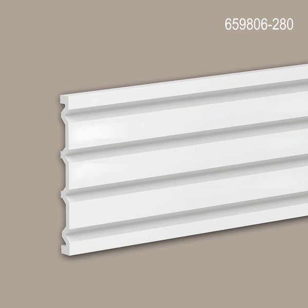 Profhome 659806-280-box 1 laatikko kanssa 3 listat 3d seinäpaneeli Seinäpanelointi modernissa tyylissä | 8,4 m