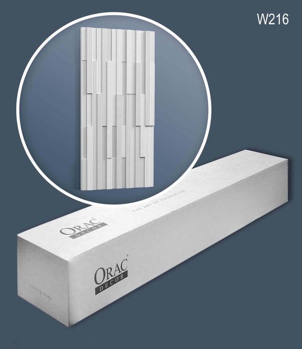 Orac Decor W216-box MATRIX 1 laatikko kanssa 8 listat 3d seinäpaneeli Seinäpanelointi modernissa tyylissä | 16 m