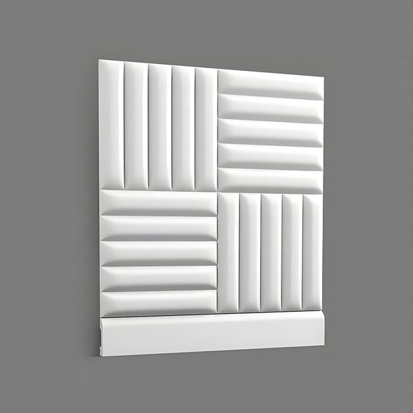 Orac Decor W218-box QUILT 1 laatikko kanssa 6 listat 3d seinäpaneeli Seinäpanelointi modernissa tyylissä | 12 m