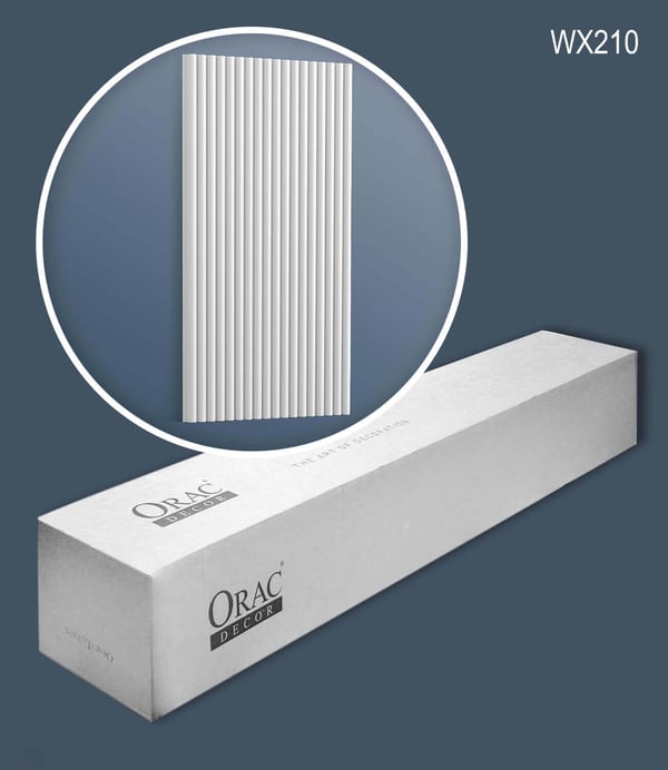 Orac Decor WX210-box REED 1 laatikko kanssa 10 listat 3d seinäpaneeli Seinäpanelointi modernissa tyylissä | 20 m