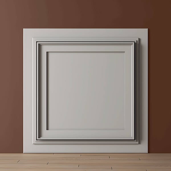 3D vægpanel Profhome 159818 Vægpanelering Loftplade Dørpanel Akustikpanel nyklassicistisk stil hvid 0,25 m2